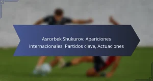 Asrorbek Shukurov: Apariciones internacionales, Partidos clave, Actuaciones