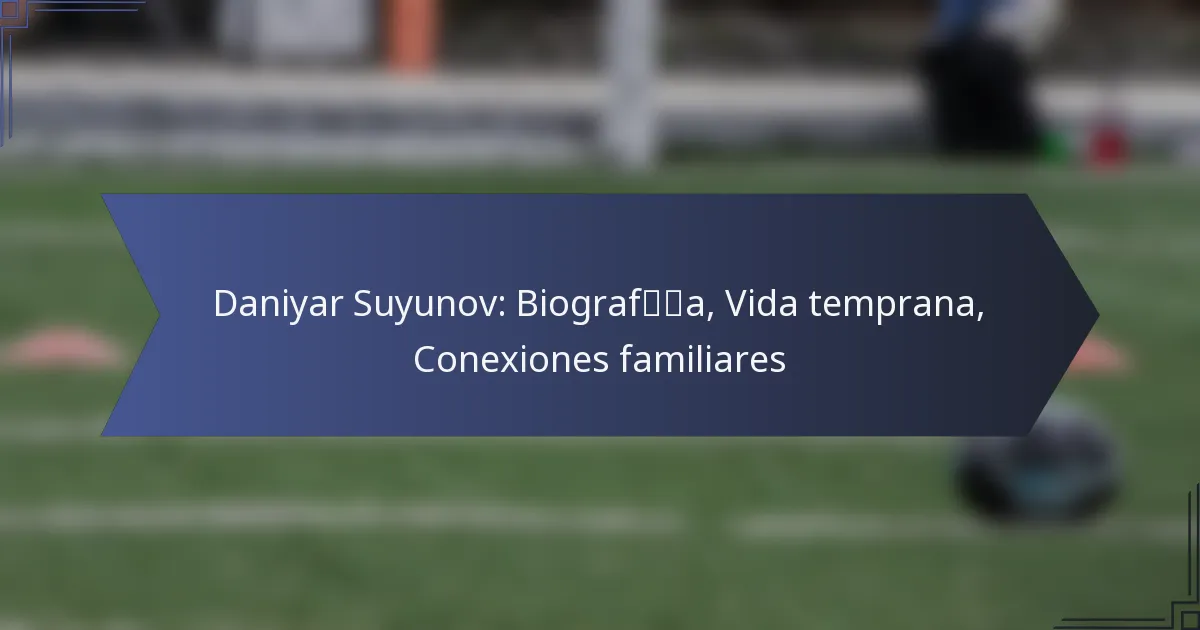 Daniyar Suyunov: Biografía, Vida temprana, Conexiones familiares